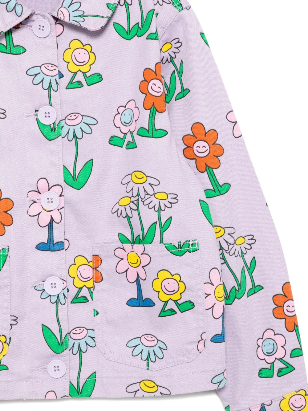 Stella McCartney Kids Shirt met print Paars