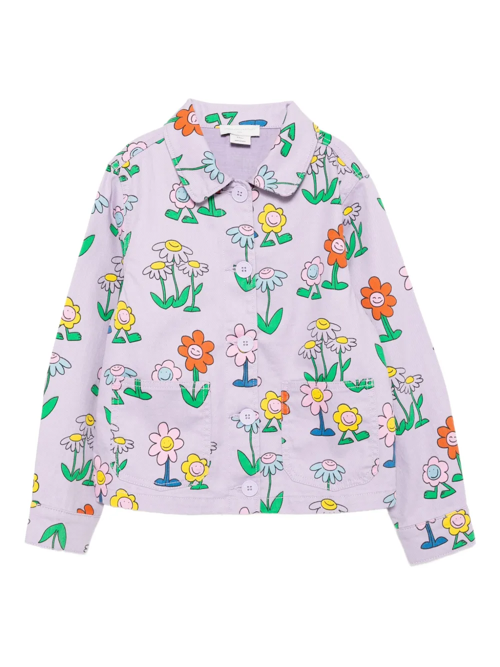 Stella McCartney Kids Shirt met print Paars