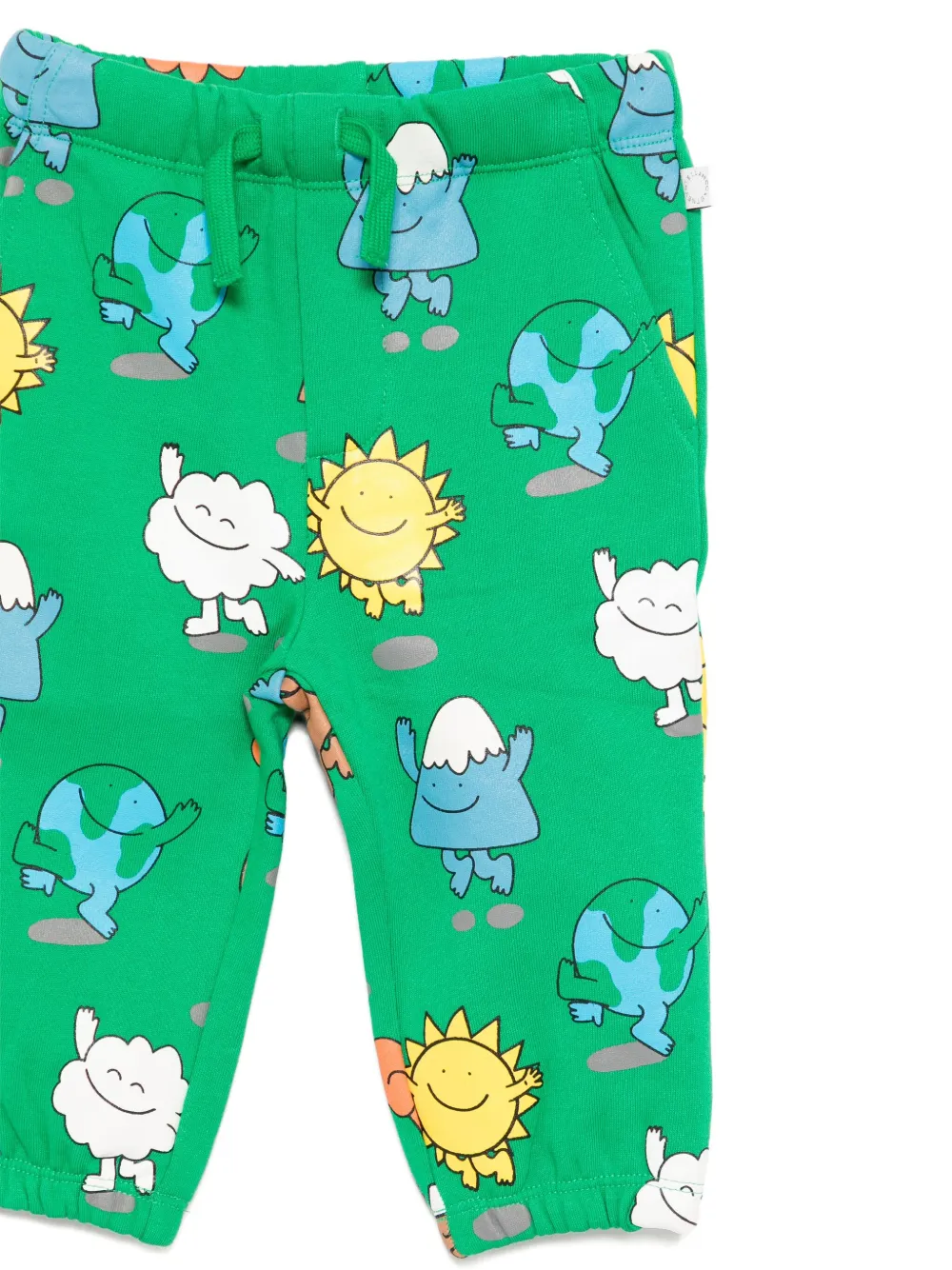 Stella McCartney Kids Trainingspak met ronde hals en print Groen