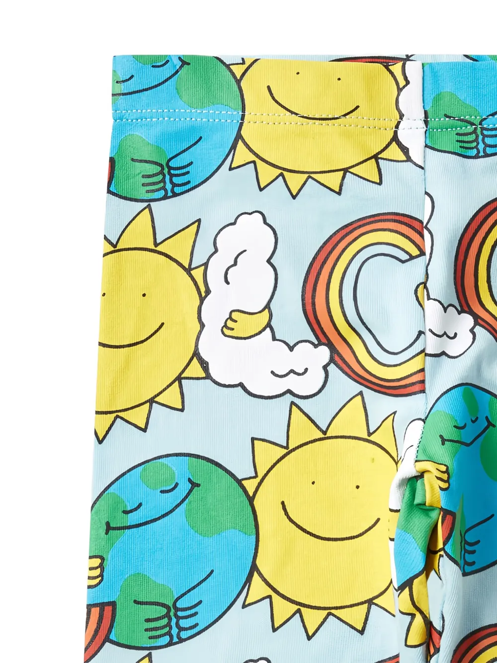 Stella Mccartney Rainbow-print Leggings In Multi