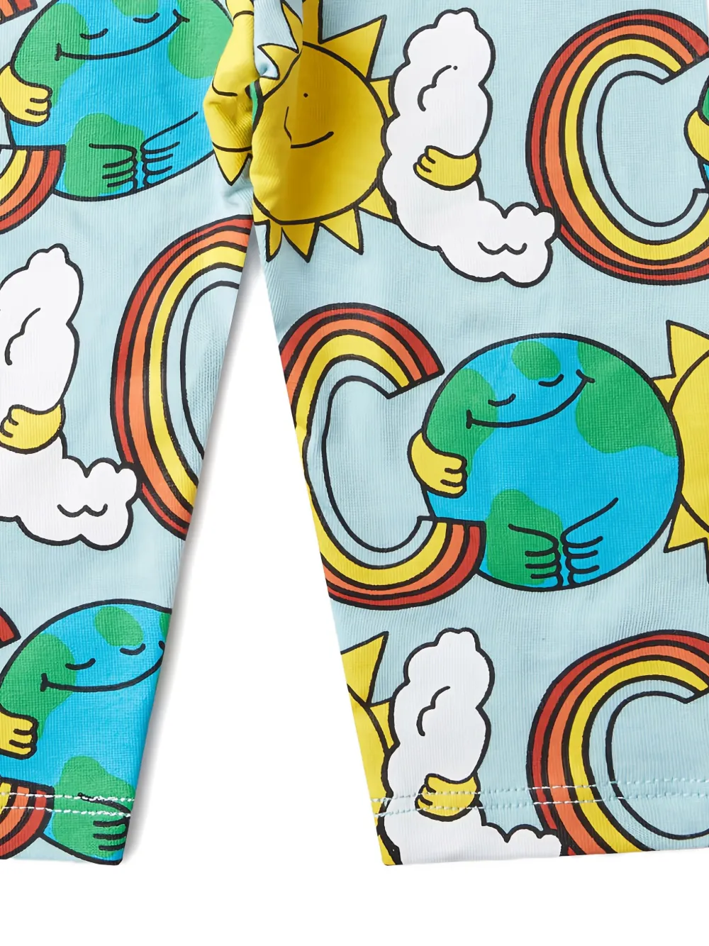 Stella Mccartney Rainbow-print Leggings In Multi