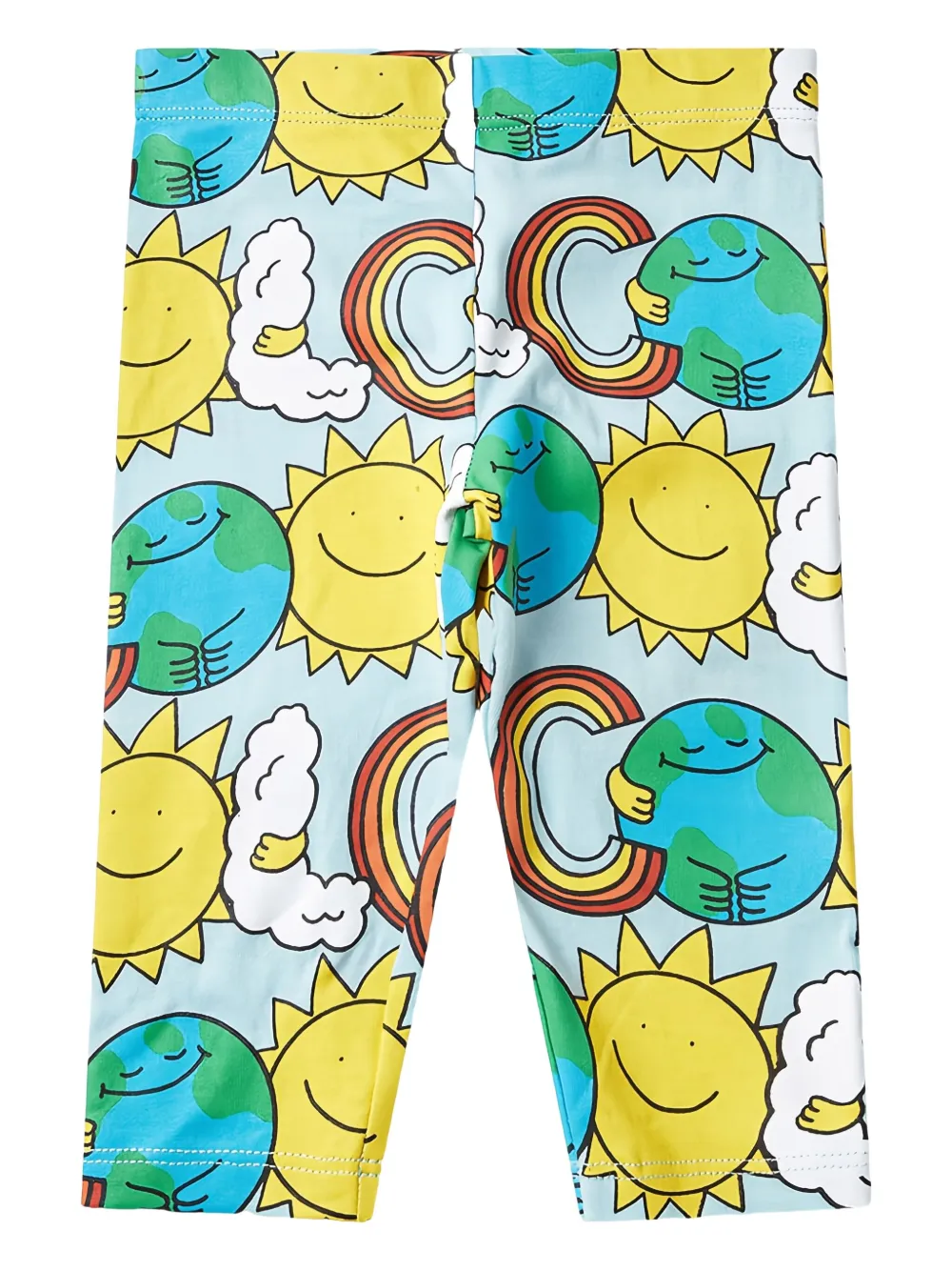 Stella McCartney Kids rainbow-print leggings - Blu