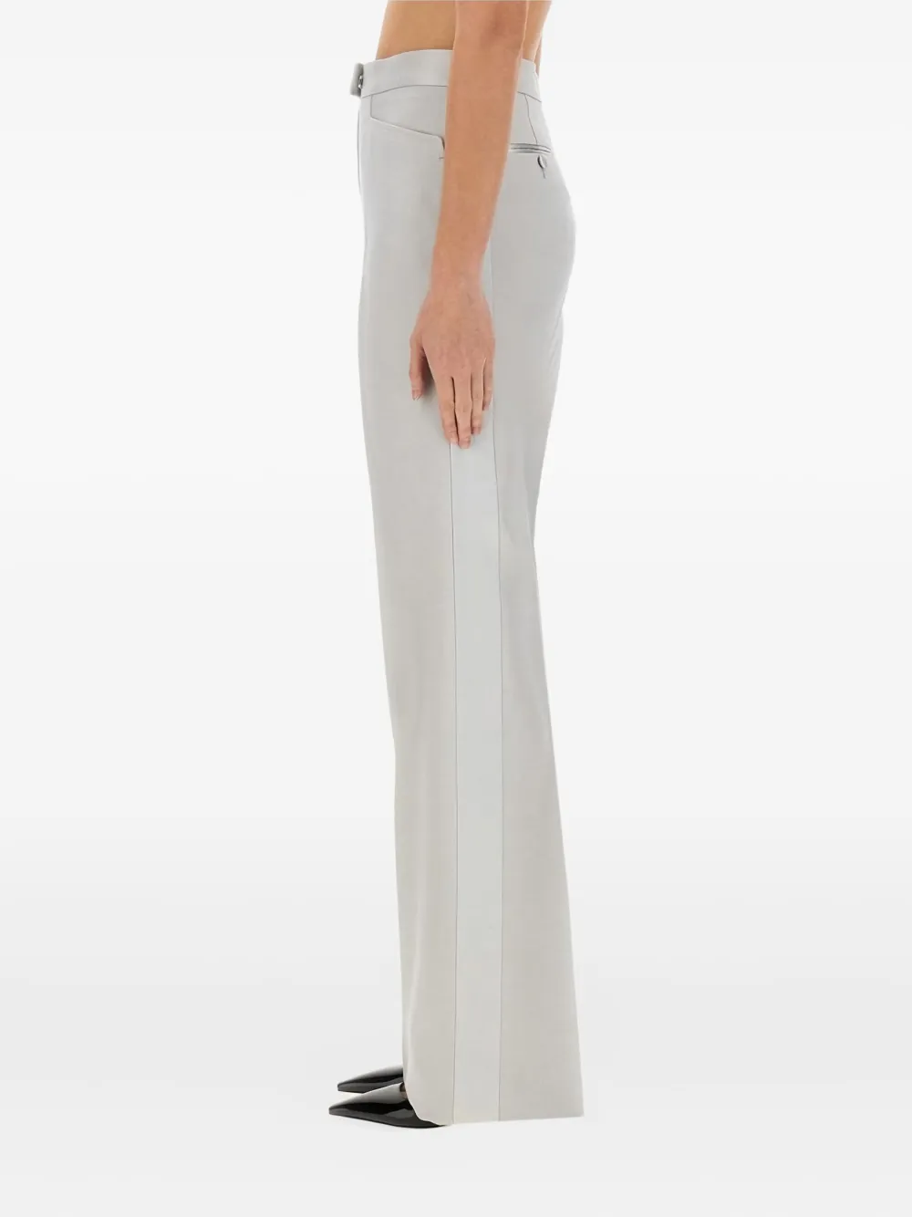 TOM FORD Broek met streepdetail Grijs