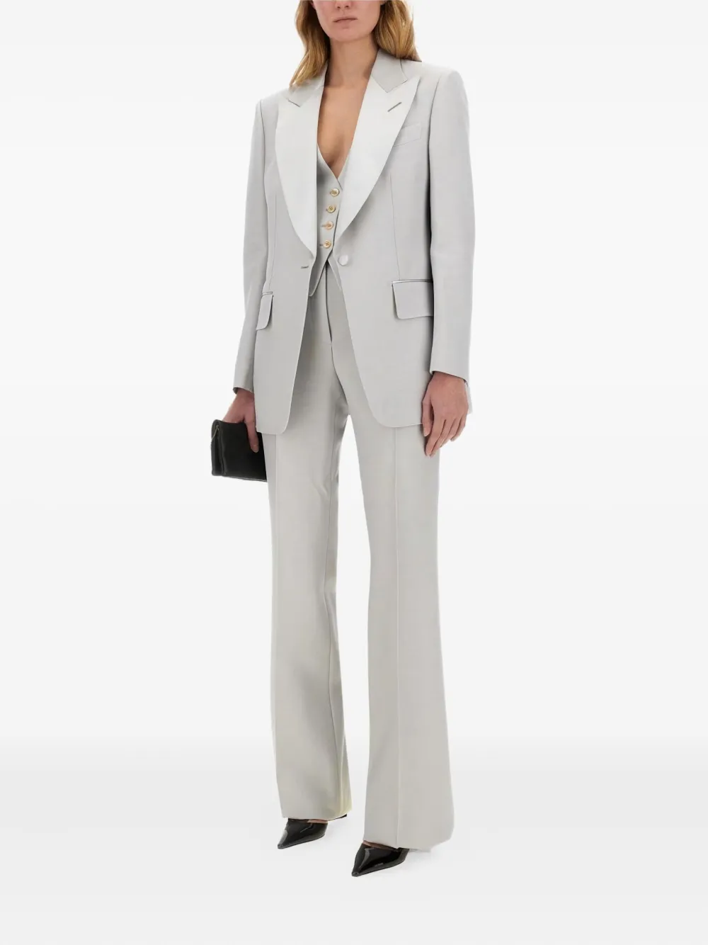 TOM FORD stripe-detailed trousers - Grijs