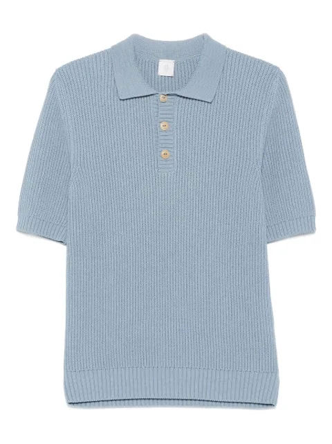 Eleventy playera tipo polo tejida de canalé
