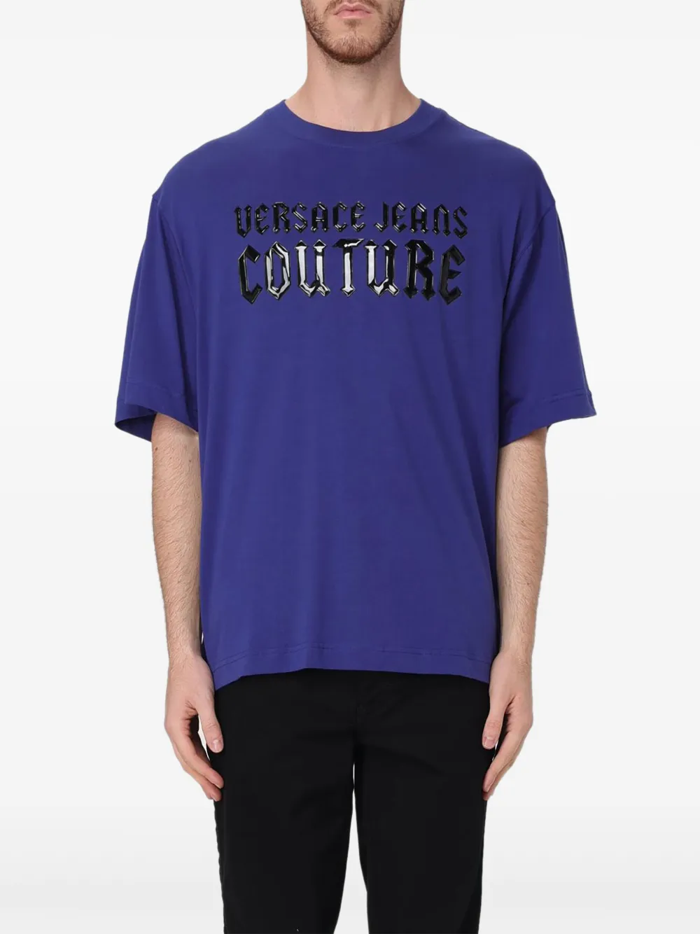 Versace Jeans Couture logo T-shirt - Blu