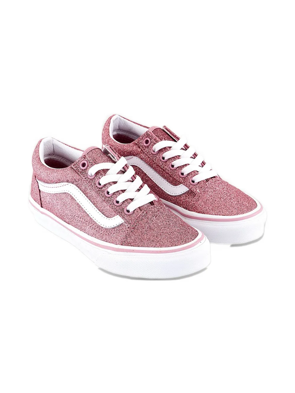 Vans Glitter Stripe Trainers In Pink
