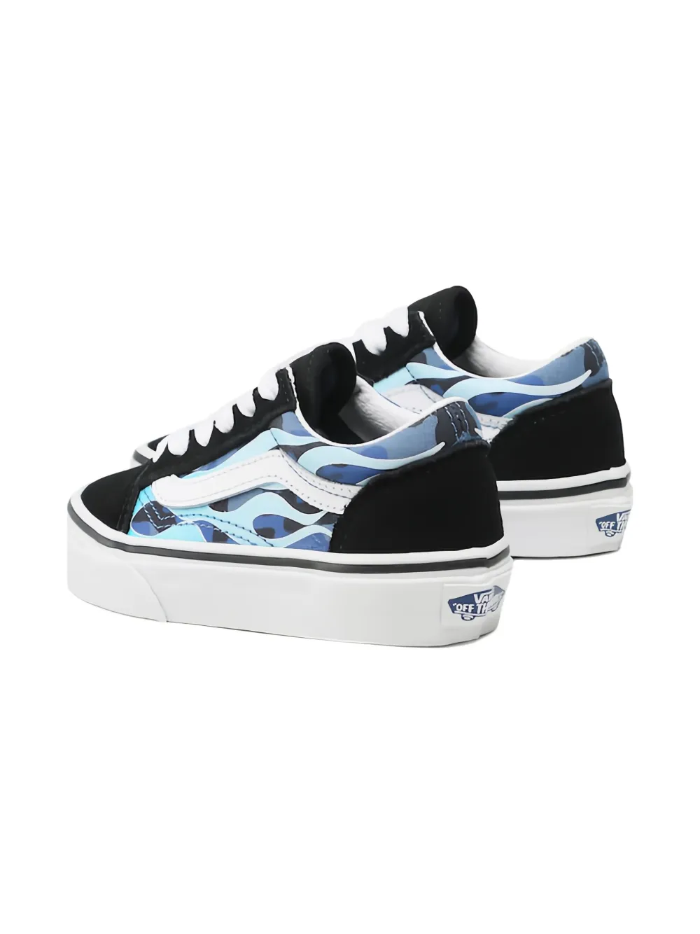 Vans Flame Detail Trainers In Black