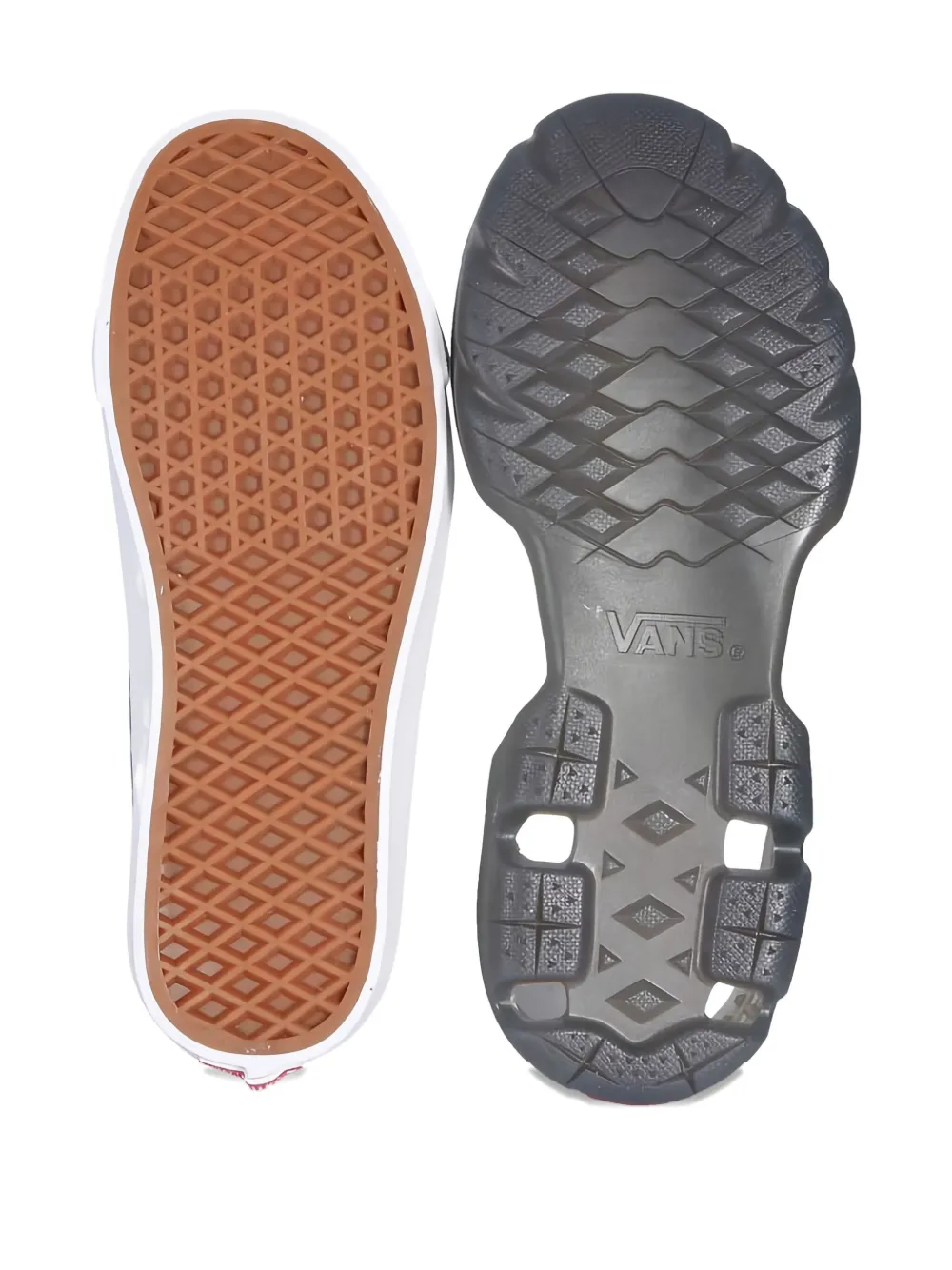 Vans Leopard Print Platform Trainers In Black