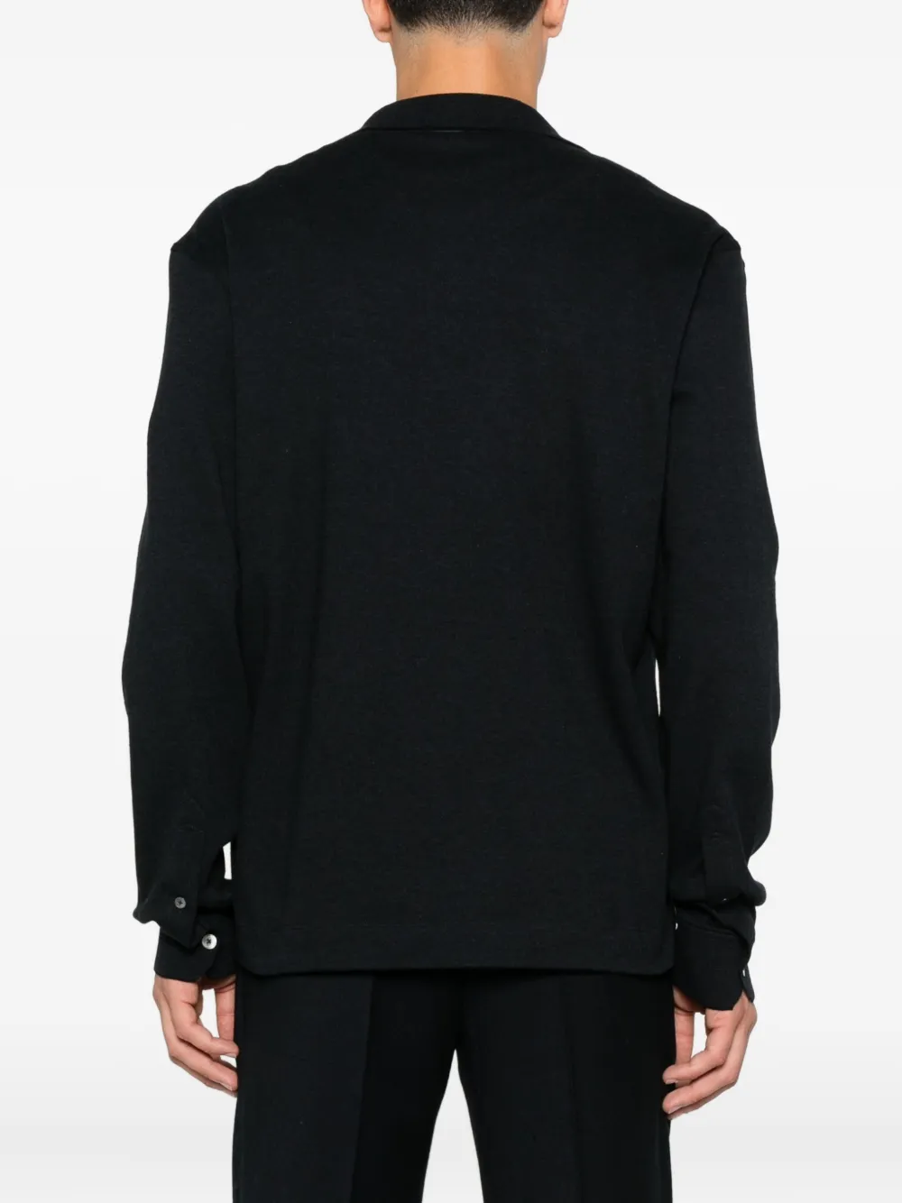 Zegna Poloshirt met lange mouwen Zwart