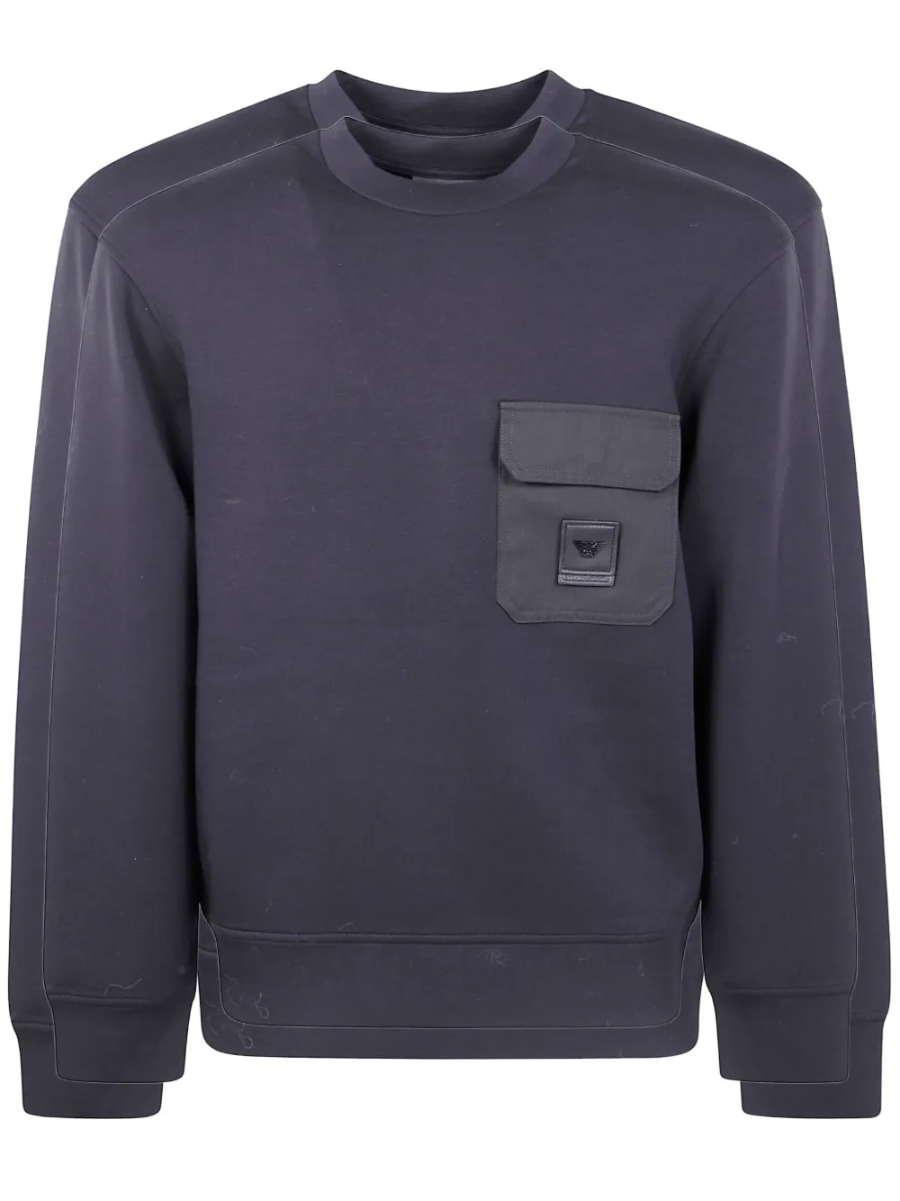Emporio Armani Sweater met opgestikte zak Zwart
