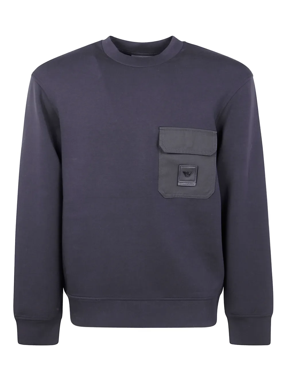Emporio Armani Sweater met opgestikte zak Zwart