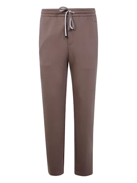 Emporio Armani logo-patch drawstring track pants