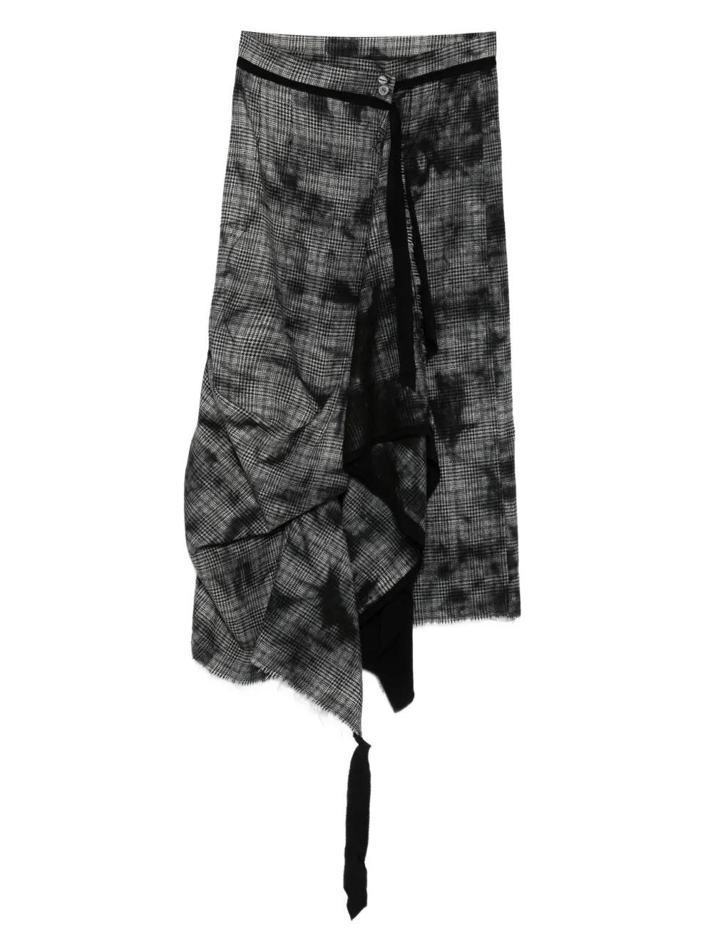 ARCHIVIO  J.M. Ribot checked midi skirt | Grey | Image 1