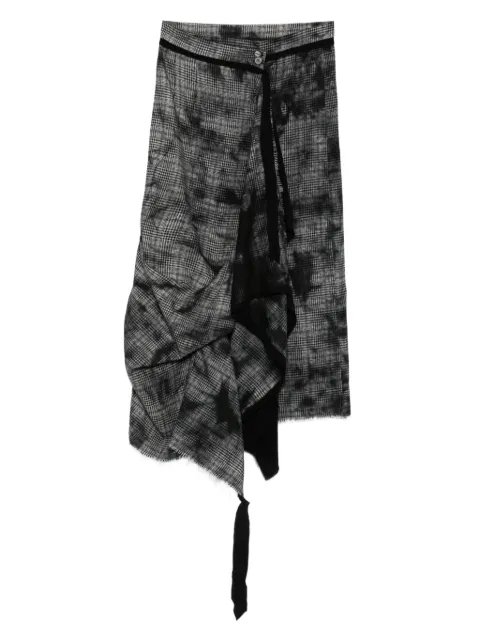 ARCHIVIO  J.M. Ribot checked midi skirt