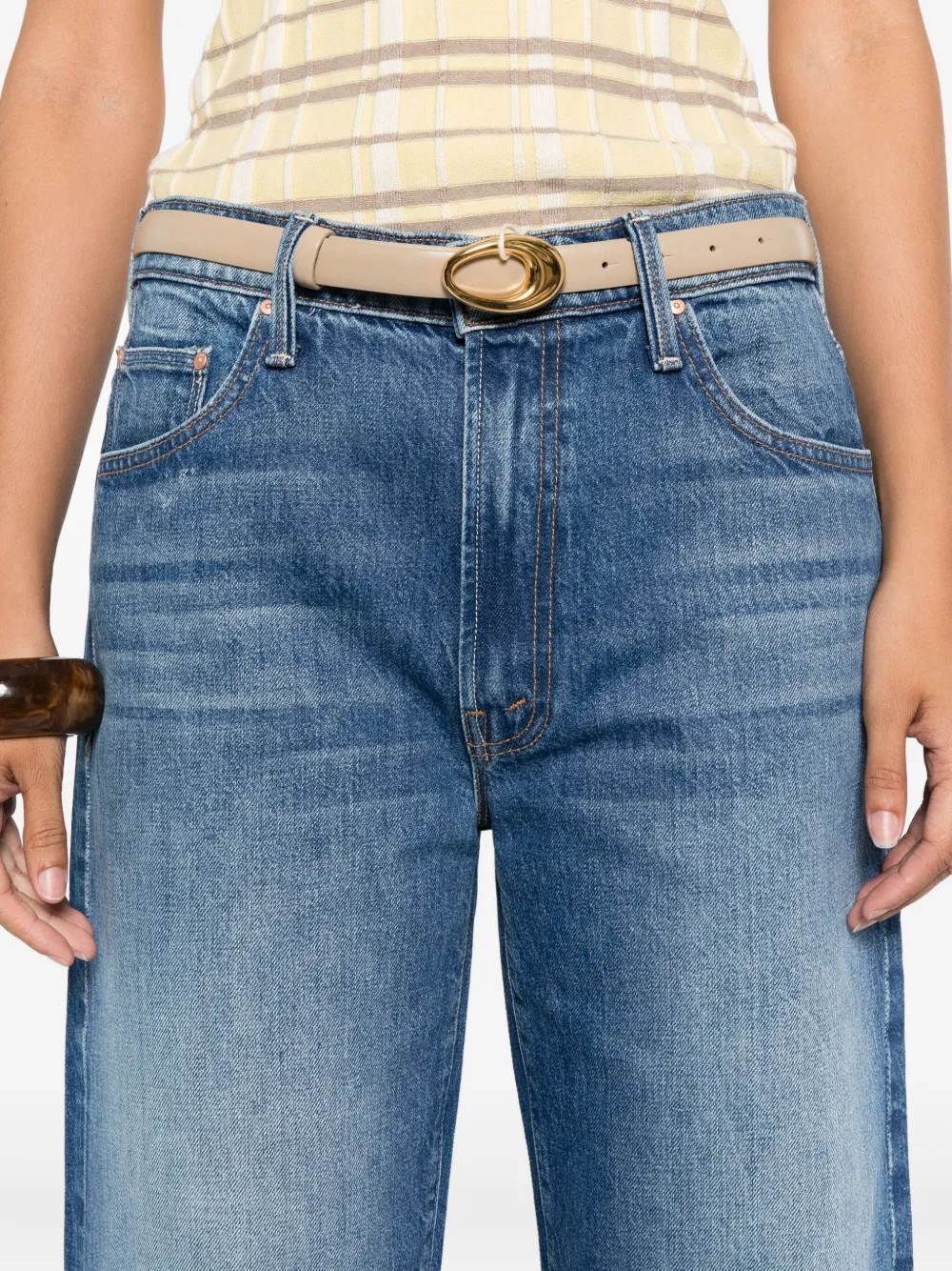 MOTHER The Dodger Ankle jeans Blauw
