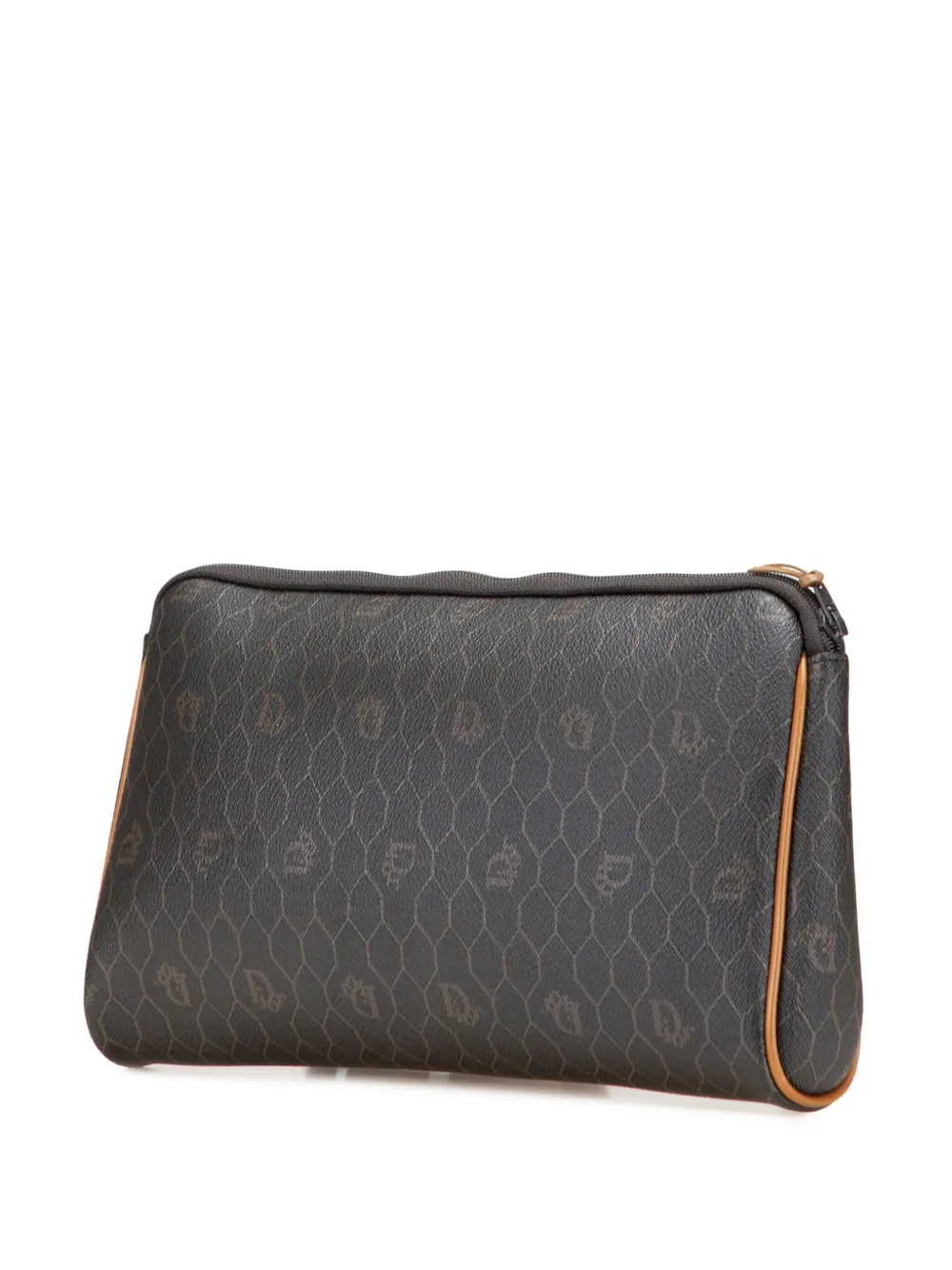 Pre-owned Dior 20th Century Honeycomb Coated Canvas Clutch Bag