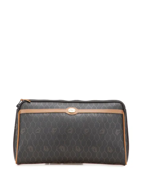 Christian Dior Pre-Owned 20th Century Honeycomb Clutch aus beschichtetem Canvas