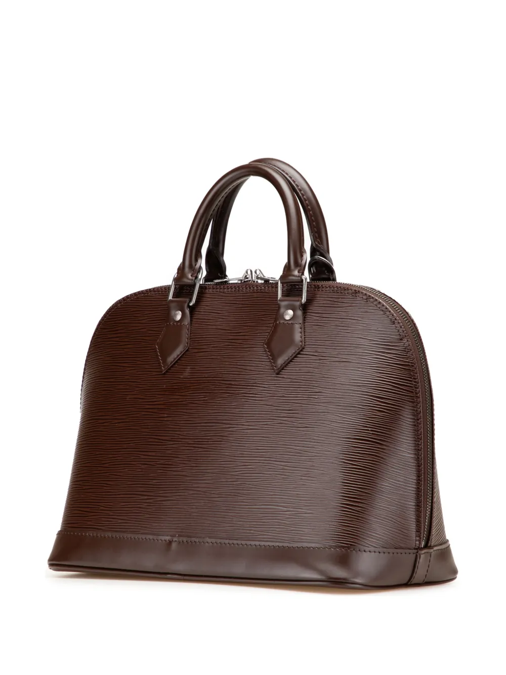 Pre-owned Louis Vuitton 2002 Epi Alma Pm Handbag In Brown