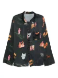 ARCHIVIO J.M. Ribot animal-print button-down shirt - Black