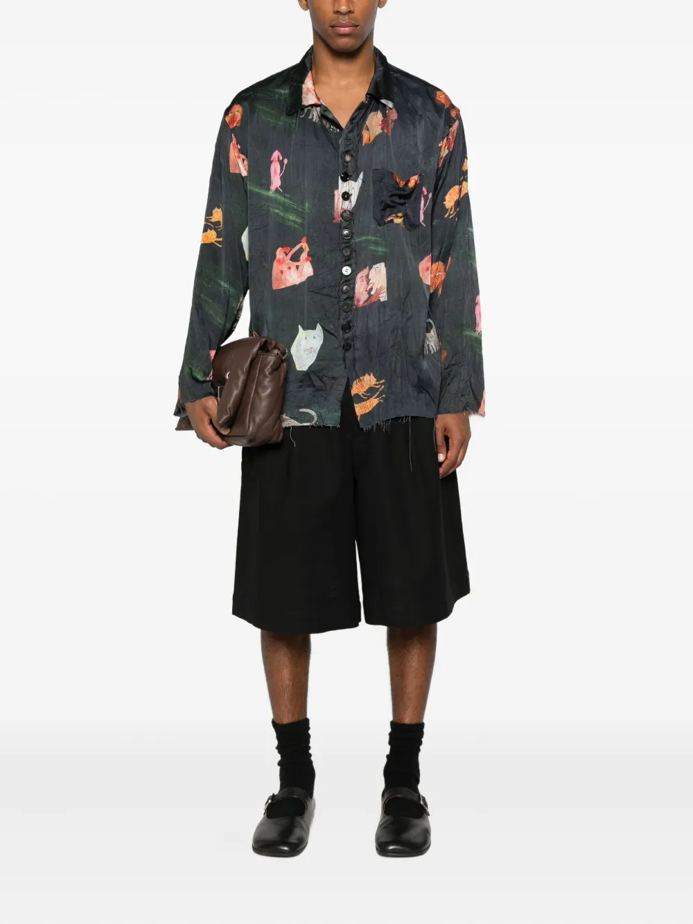 ARCHIVIO  J.M. Ribot animal-print button-down shirt | Image 2