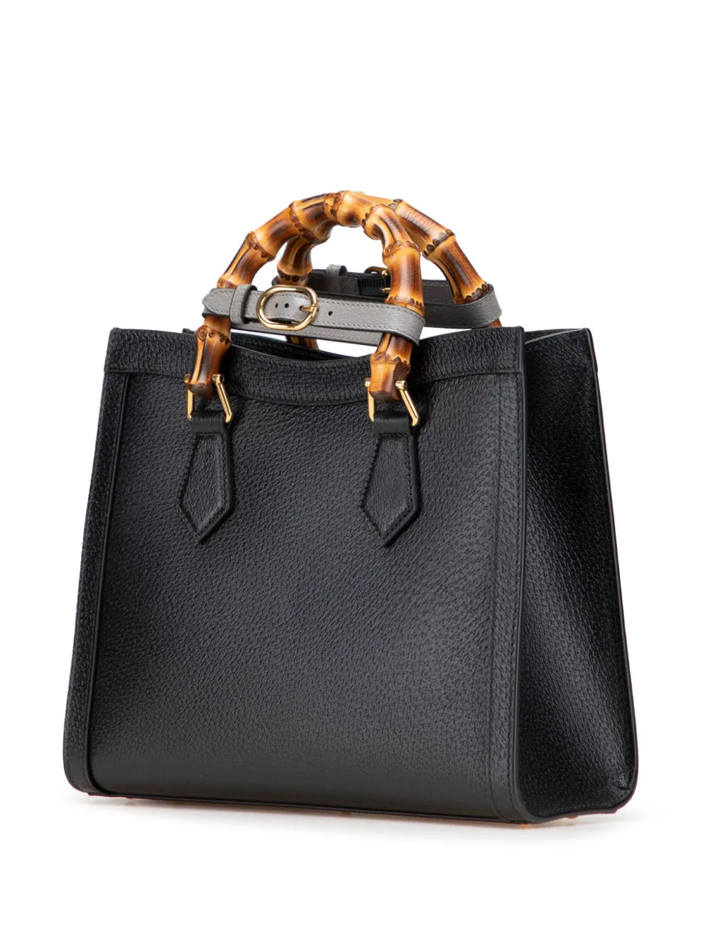 Pre-owned Gucci 2016-2025 Small Leather Bamboo Diana Satchel