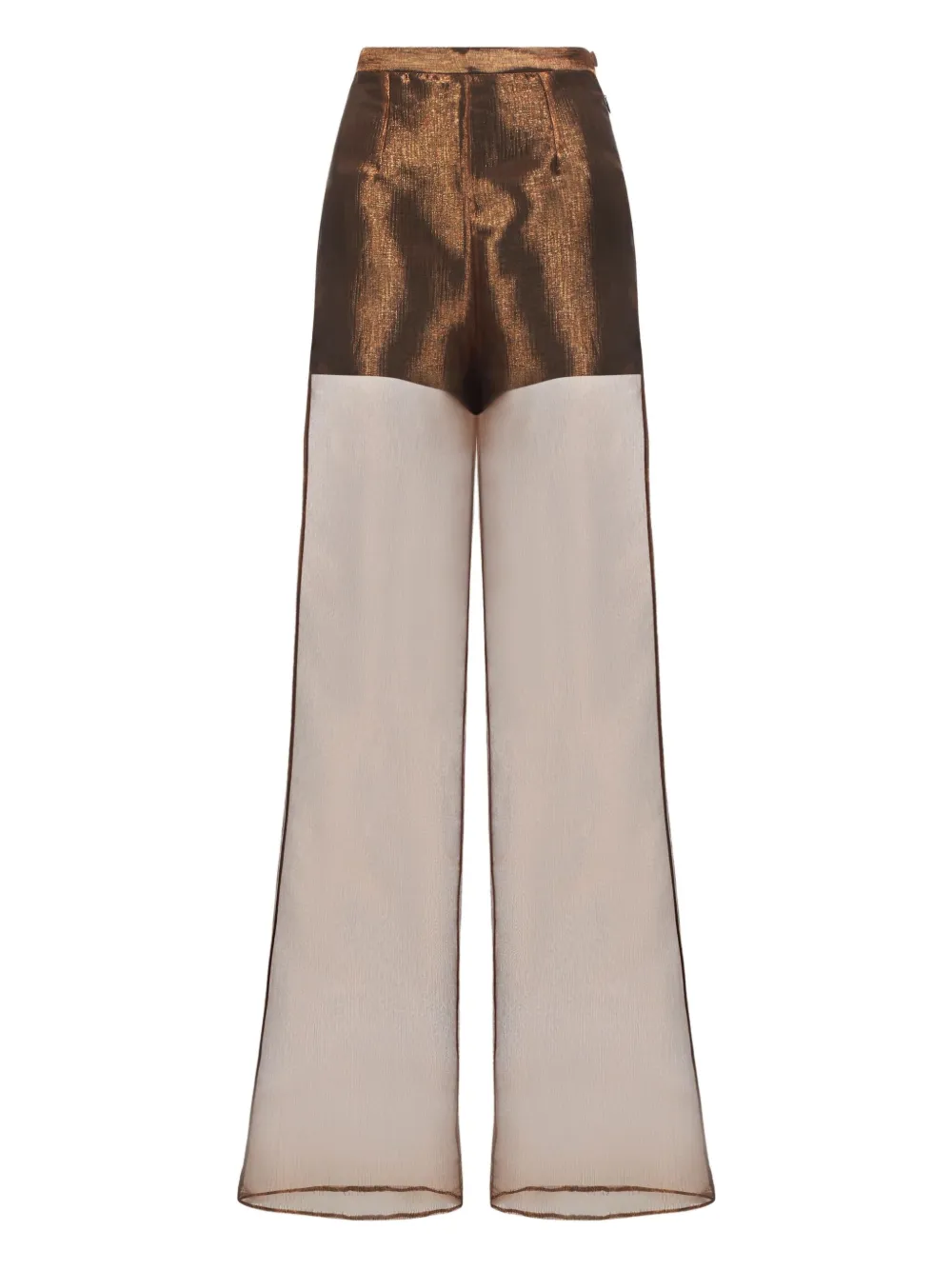 Taller Marmo Marlene doorzichtige broek Bruin