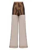 Taller Marmo Marlene see-through trousers - Brown