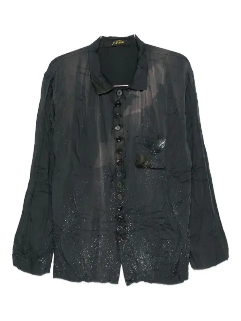 ARCHIVIO  J.M. Ribot button-fastening speckled shirt