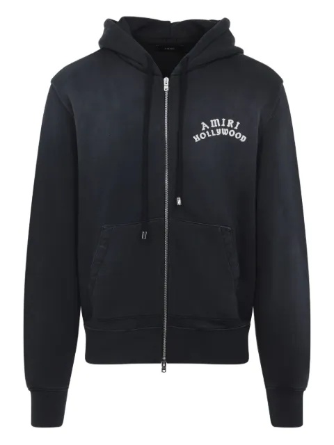 AMIRI hollywood-emblem zip-up hoodie