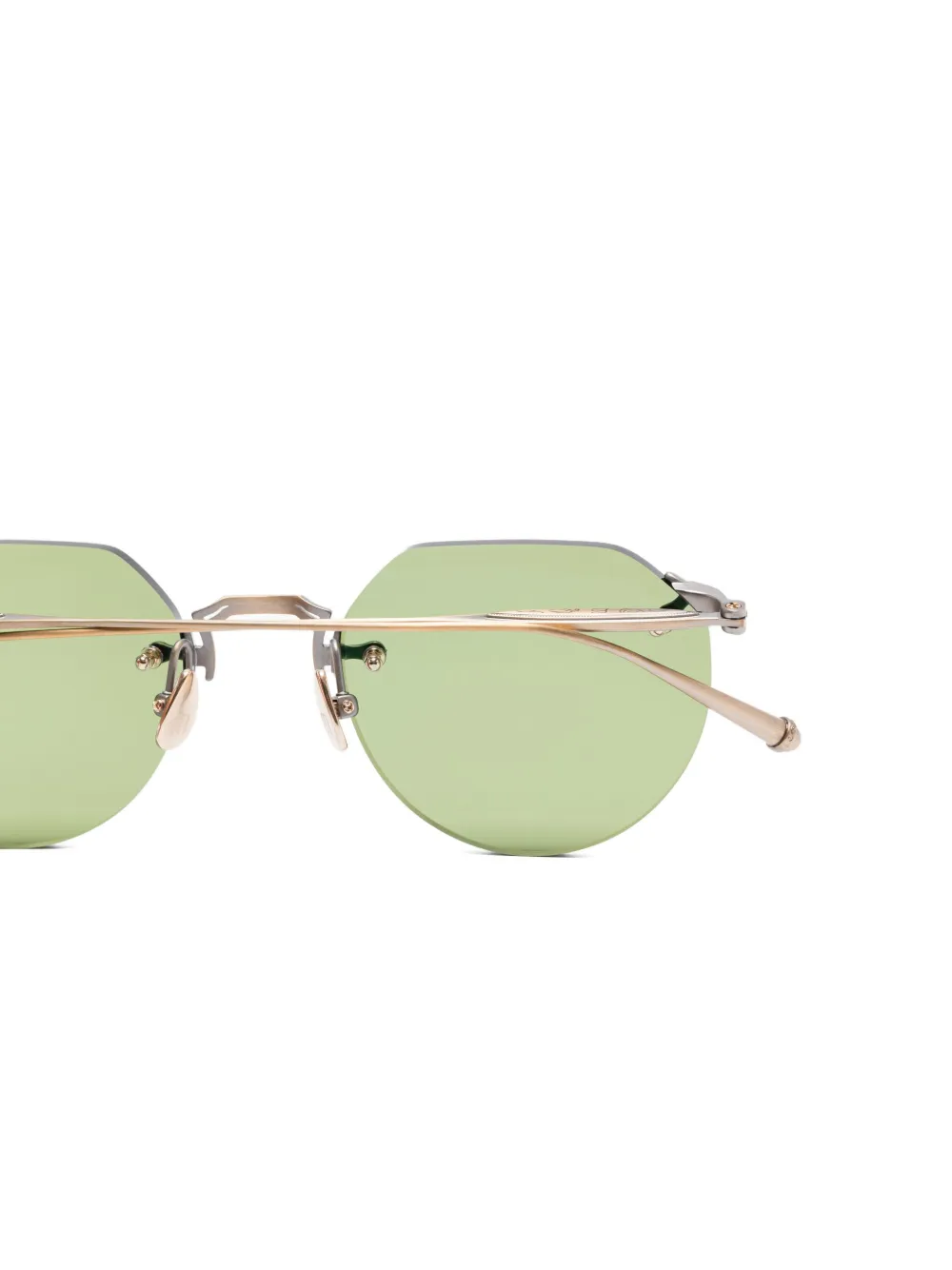 Matsuda rimless round sunglasses Goud