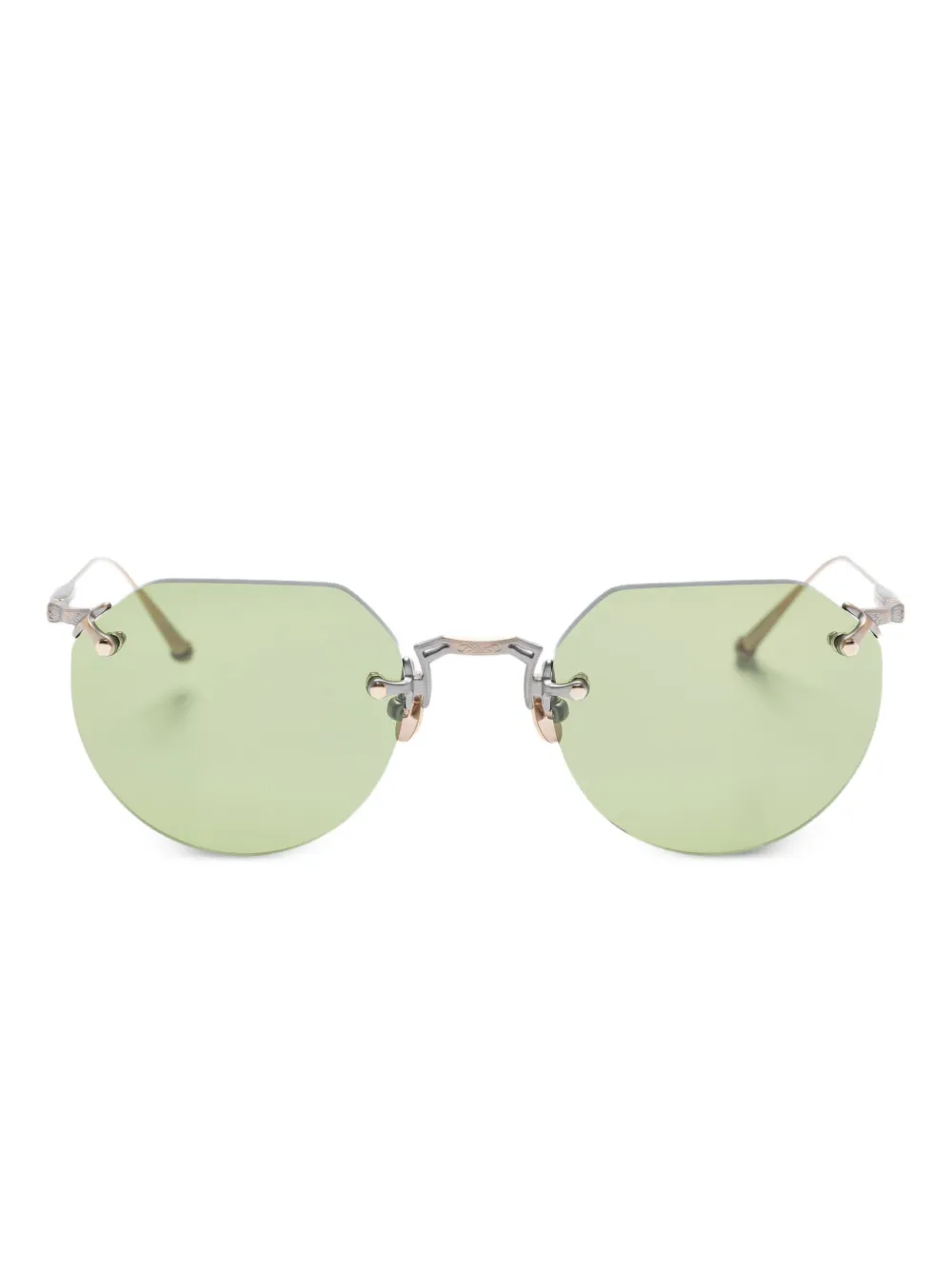 Matsuda rimless round sunglasses Goud