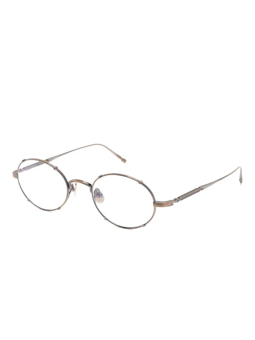 Matsuda M3150 oval-frame metal glasses Goud