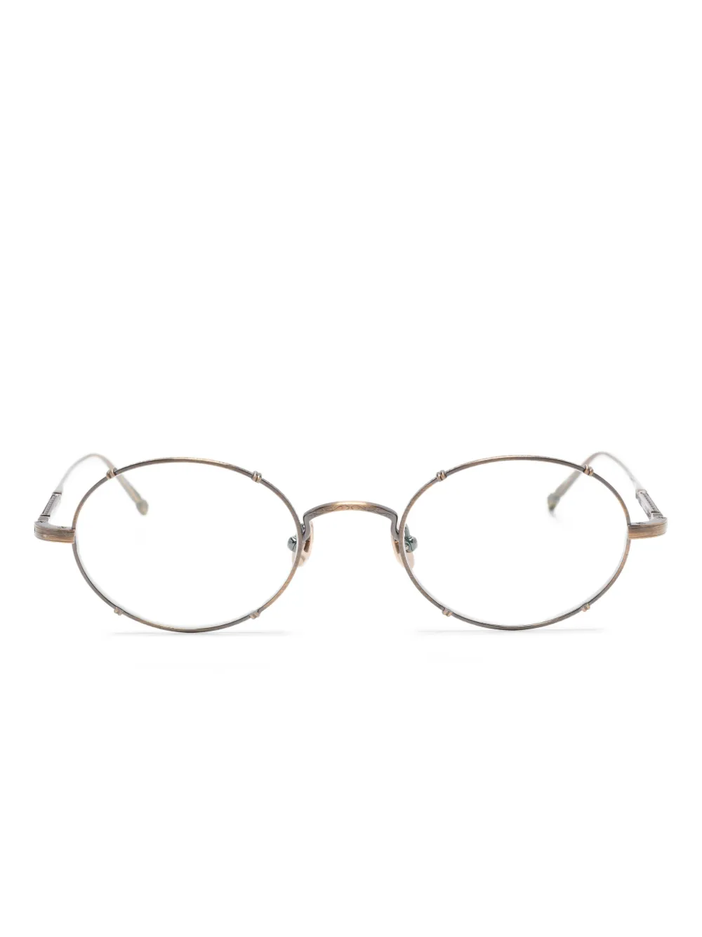 Matsuda M3150 oval-frame metal glasses Goud