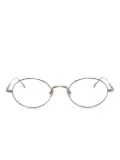Matsuda M3150 oval-frame metal glasses - Gold