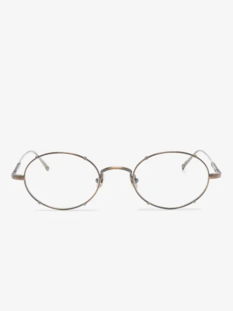 Matsuda M3150 oval-frame metal glasses
