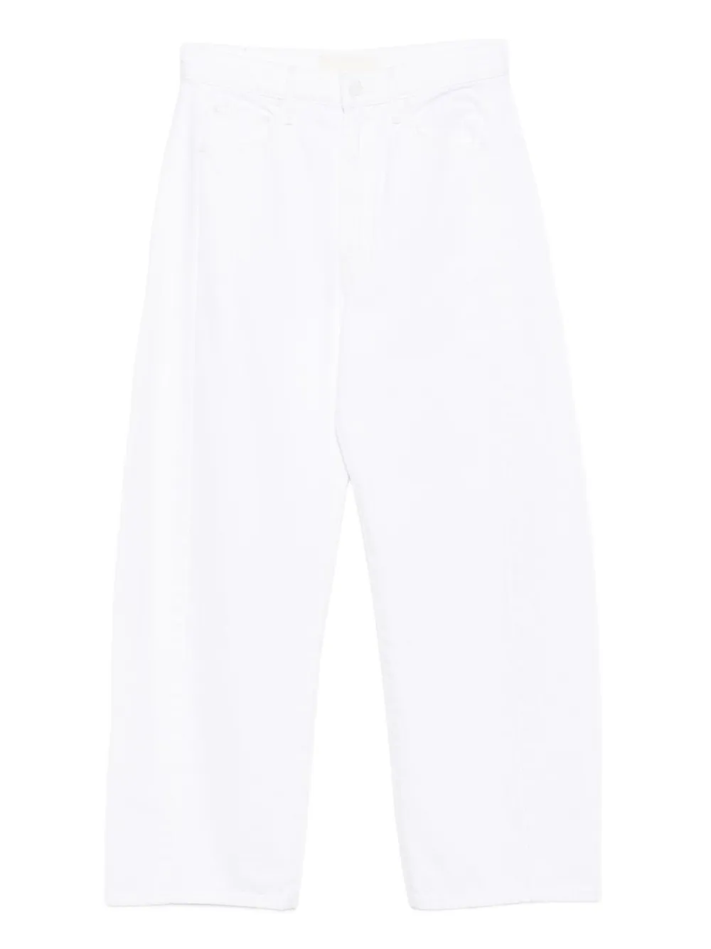 Mother The Full-pipe Ankle Jeans In White