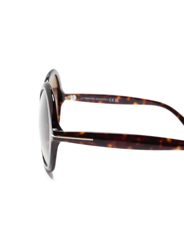 TOM FORD Eyewear Annabelle ラウンドフレーム サングラス | ブラウン