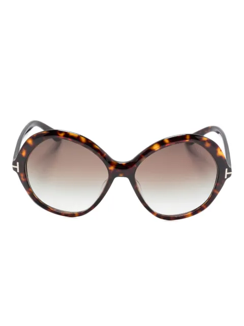 TOM FORD Eyewear солнцезащитные очки Annabelle в круглой оправе