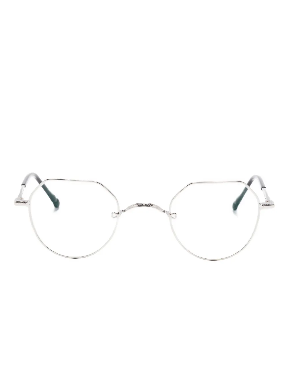 Matsuda M3144 octagonal-frame metal glasses - Argento