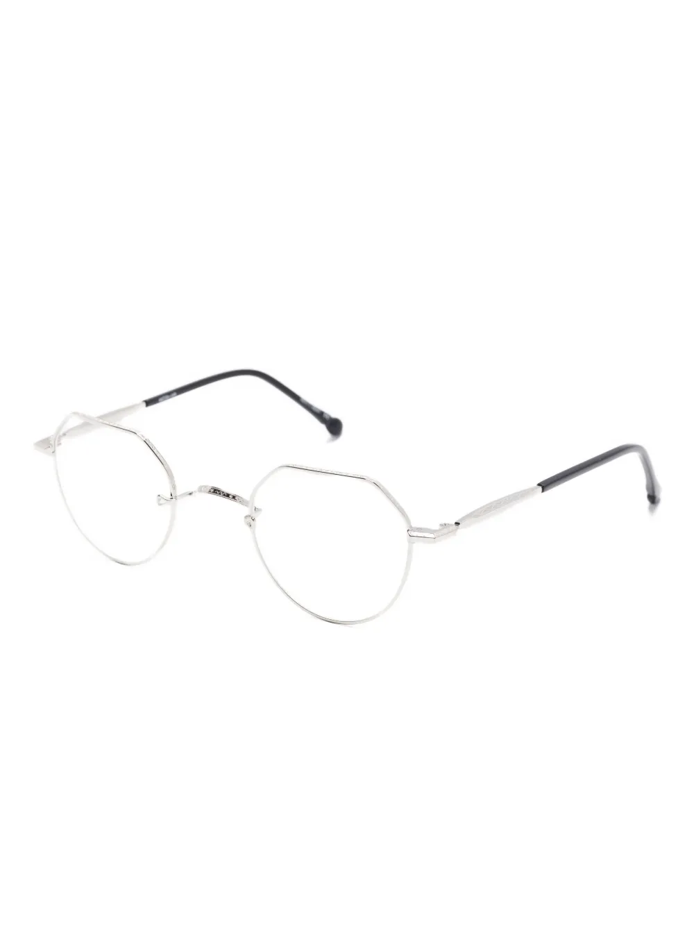 Matsuda M3144 octagonal-frame metal glasses Zilver