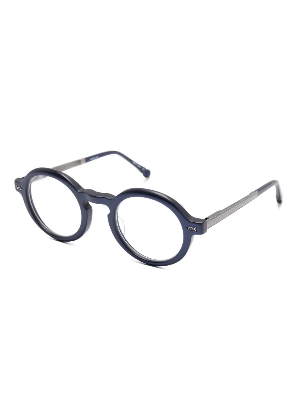 Matsuda M2067 round-frame acetate glasses Blauw