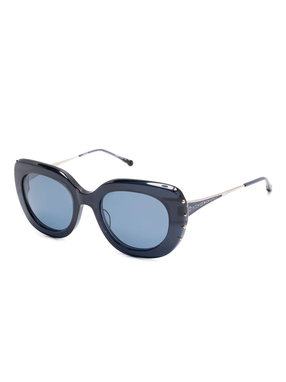 Matsuda stud-embellished oversized-frame sunglasses - Zwart