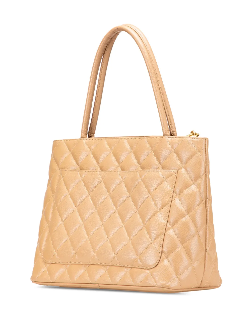 Pre-owned Chanel 2002-2003 Caviar Medallion Tote Bag