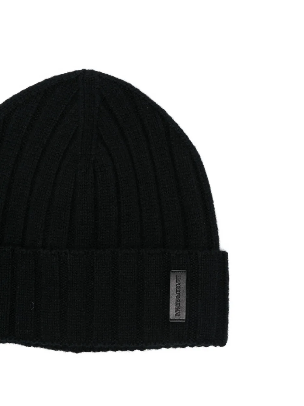 Emporio Armani Wollen muts Zwart