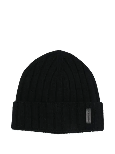 Emporio Armani ribbed wool beanie