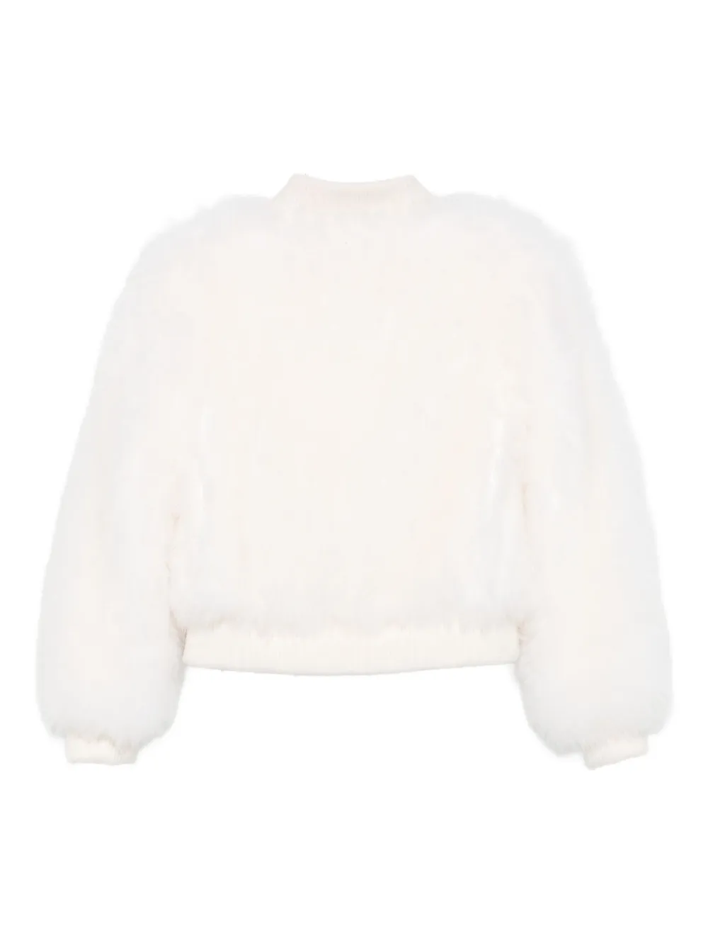 Liska Bomberjacke Aus Ziegenfell In White