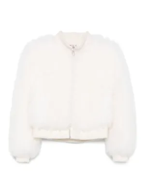 Numerootto Charlie Shearling Jacket | White | FARFETCH