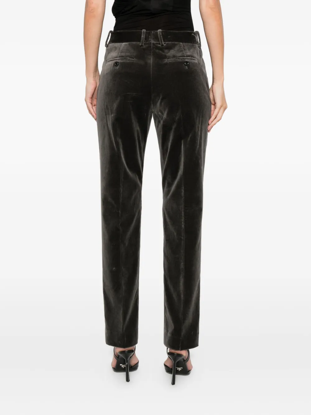 Tom Ford Velvet Trousers In Black