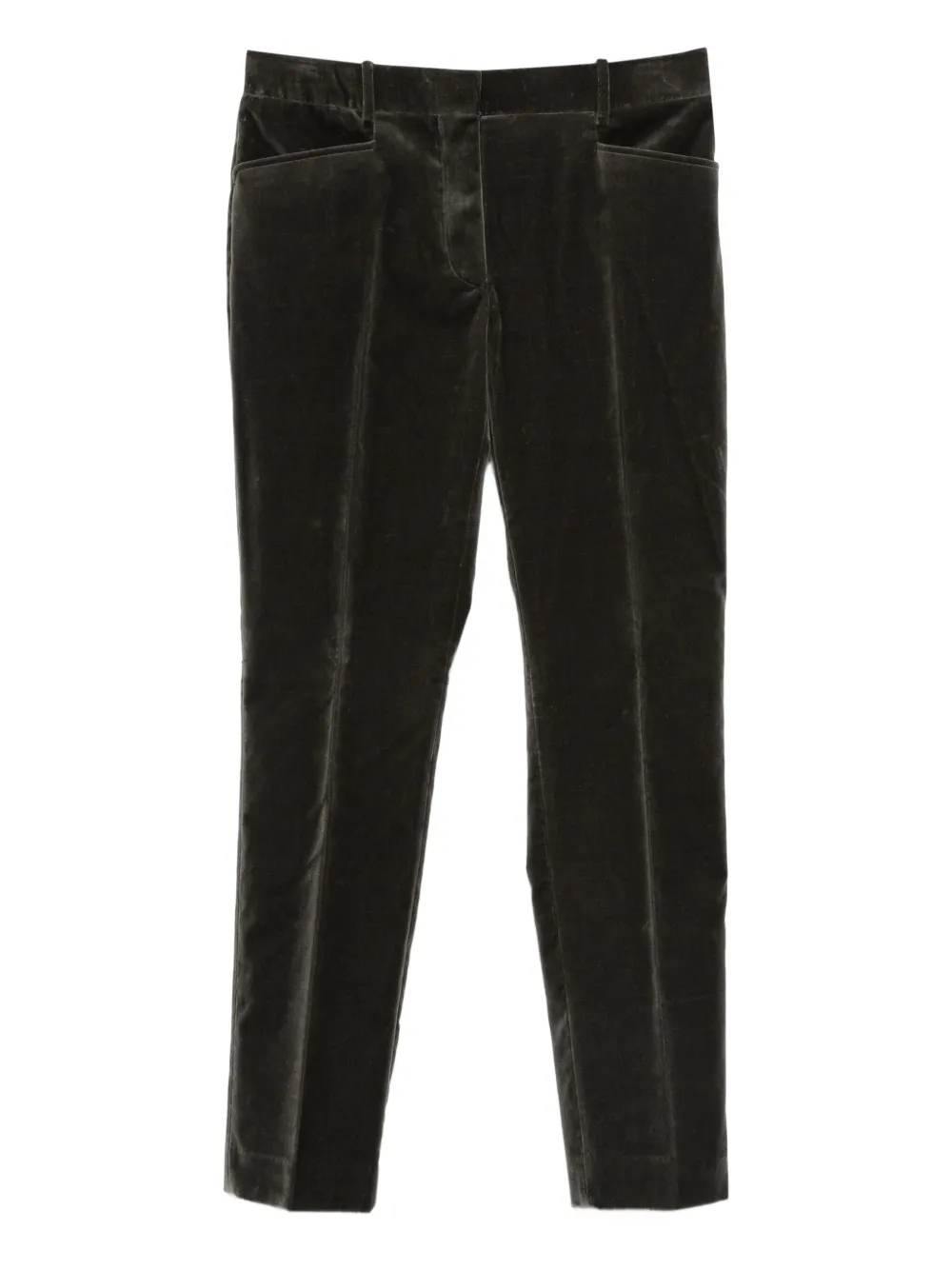 TOM FORD Fluwelen broek Grijs